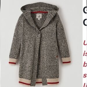 Girls Cabin Cardigan Euc Sz 13-14 Youth. Fits Ladies Small. Grey Knit